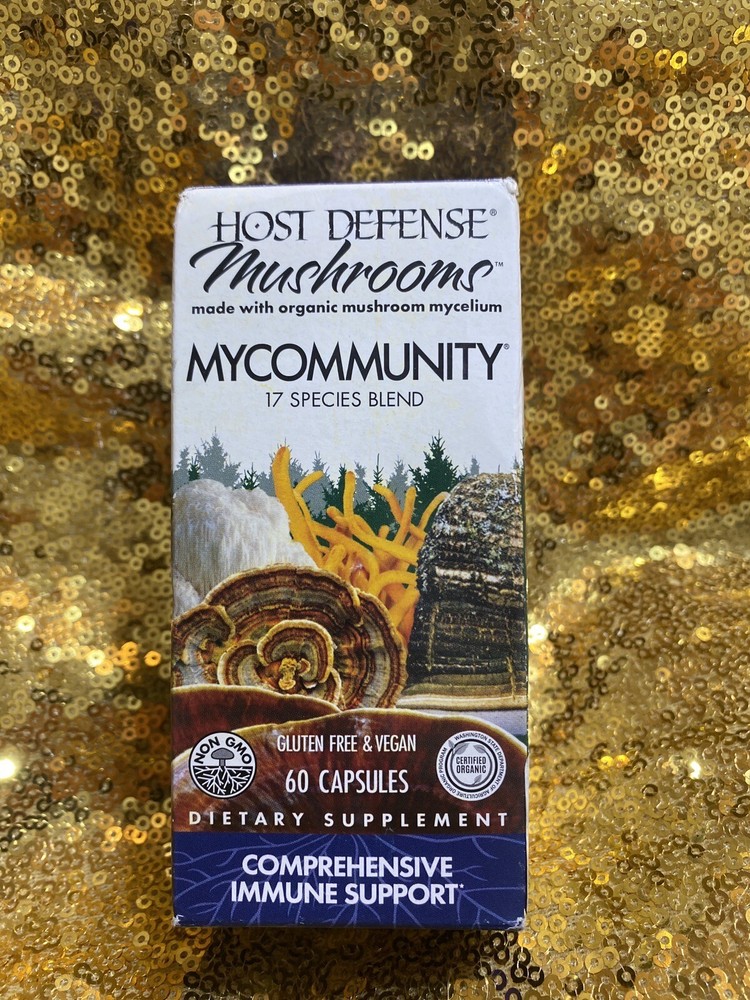 Host Defense Mushrooms My Community Comprehensive Immune Support 60 Caps SEALED