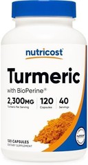Nutricost Turmeric Curcumin with BioPerine and 95% Curcuminoids, 2300mg, 120 Cap