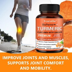 High Absorption Turmeric Curcumin Supports Joint Comfort Mobility 30/60/120caps