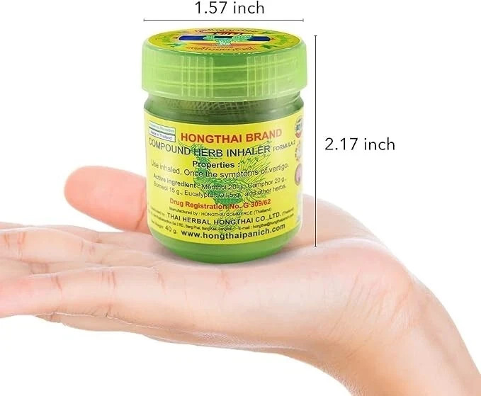 Traditional Thai Herbal Inhaler (Pack of 3)