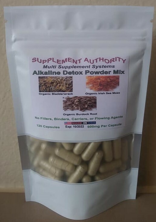 Irish Sea Moss – Bladderwrack – Burdock Root – Alkaline Detox ~ Dr. Sebi ~ 120ct