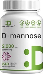D Mannose 2000mg 240 Capsules Urinary Tract Bladder Support Vegan Non GMO