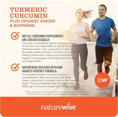 NatureWise Curcumin Turmeric 2250mg – 95% Curcuminoids 180 Count (Pack of 1)