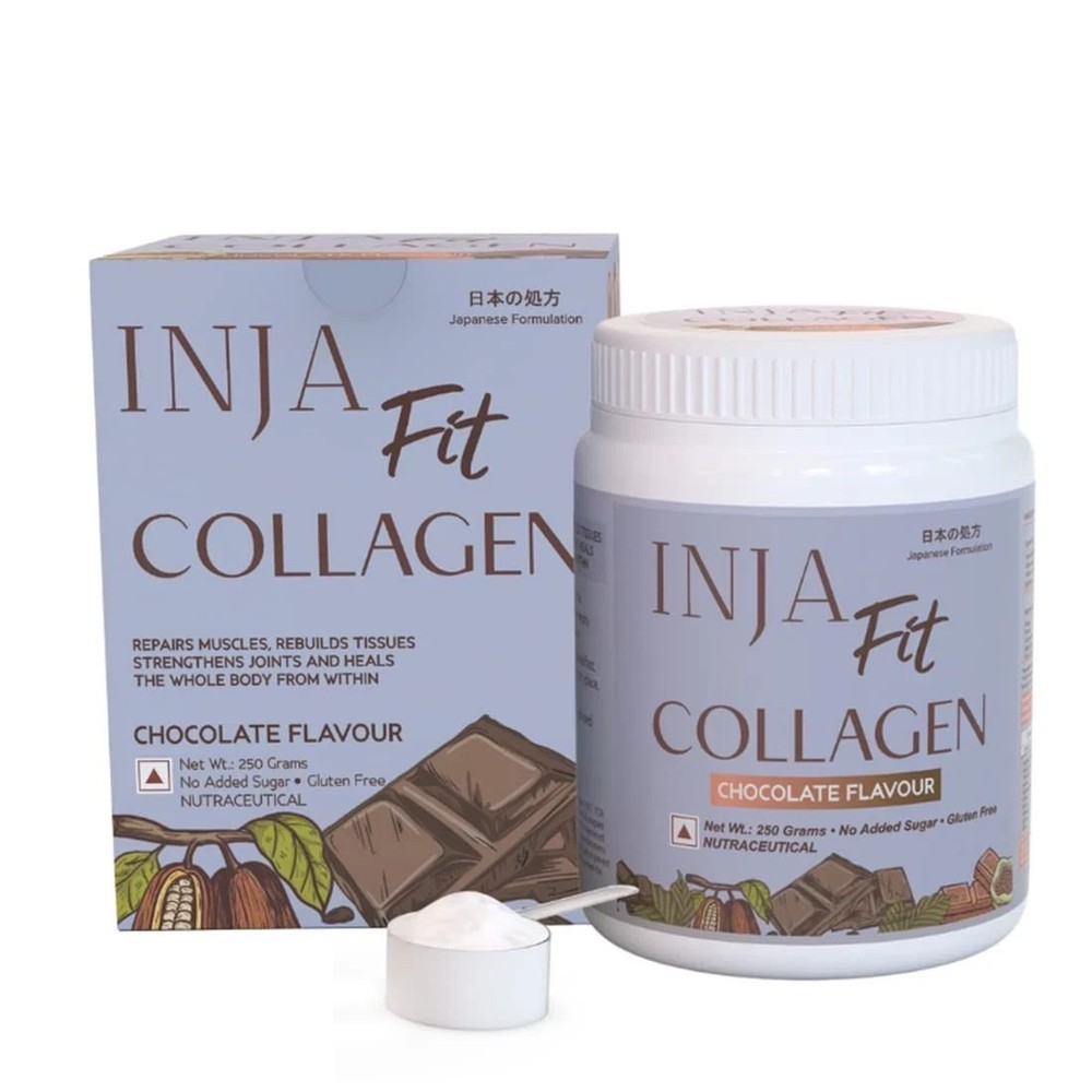 Inja Fit Collagen Powder Chocolate Flavour 250gm r016