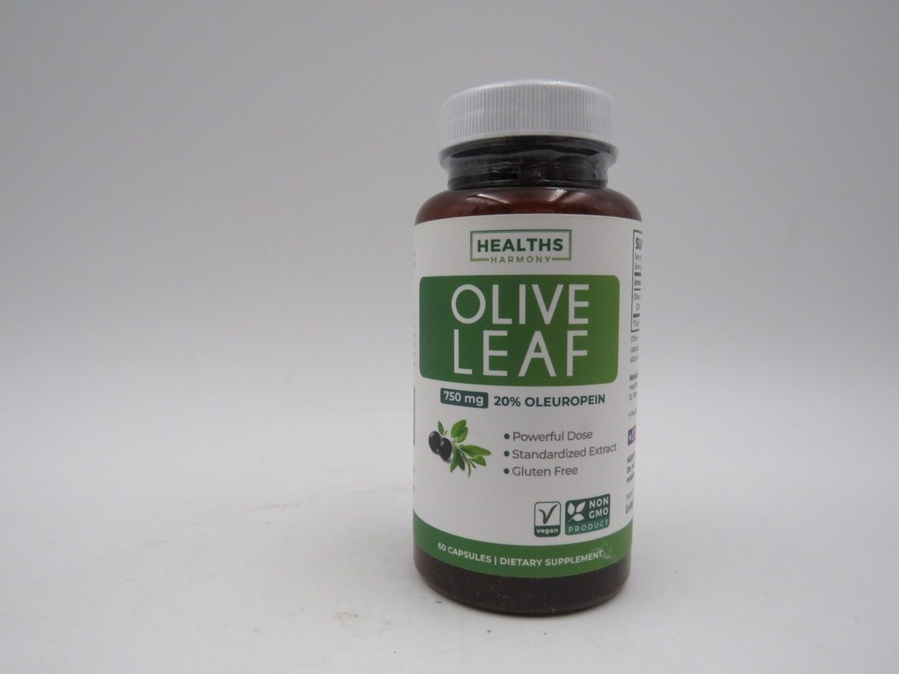 Healths Harmony Olive Leaf Extract NON-GMO Super Strength: 20% Oleuropein 11/26