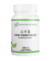 2 Bottles Health Herbal-Yin Yang Huo/Epimedium Leaf 100 Capsules/Bottle