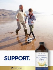 Omega 3 6 9 Liquid | 16 fl oz | Organic, Cold Pressed | Vegan | by Carlyle
