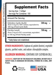 reduce blood pressure – Odorless Garlic & Parsley 600mg 1B – garlic bulbs