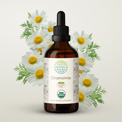HerbEra Chamomile Alcohol-FREE Tincture Organic (Matricaria Recutita)