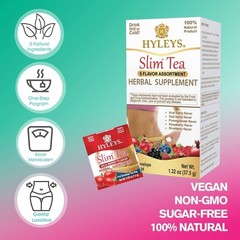 HYLEYS Slim Tea 9 Flavor Assortment 100 Ct – Weight Loss Herbal Supplement Clean