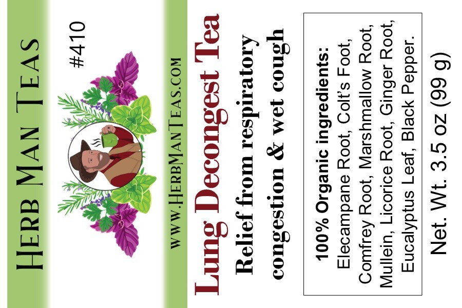 LUNG DECONGEST TEA -Breath better! Proven to clear lung congestion & mucus