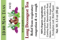 LUNG DECONGEST TEA -Breath better! Proven to clear lung congestion & mucus
