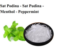 100% Pure Natural MENTHOL / SALT PEPPERMINT Crystals Pudina Sat Mint – FS
