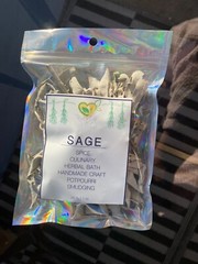 Sage White Whole Organic Wild Crafted Herb Natural 28.3g USDA Certified 1 OZ
