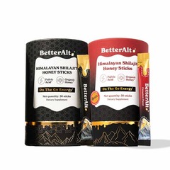 Better Alt Shilajit Honey Sticks Combo Pack | Natural Honey + Cinnamon Flavour