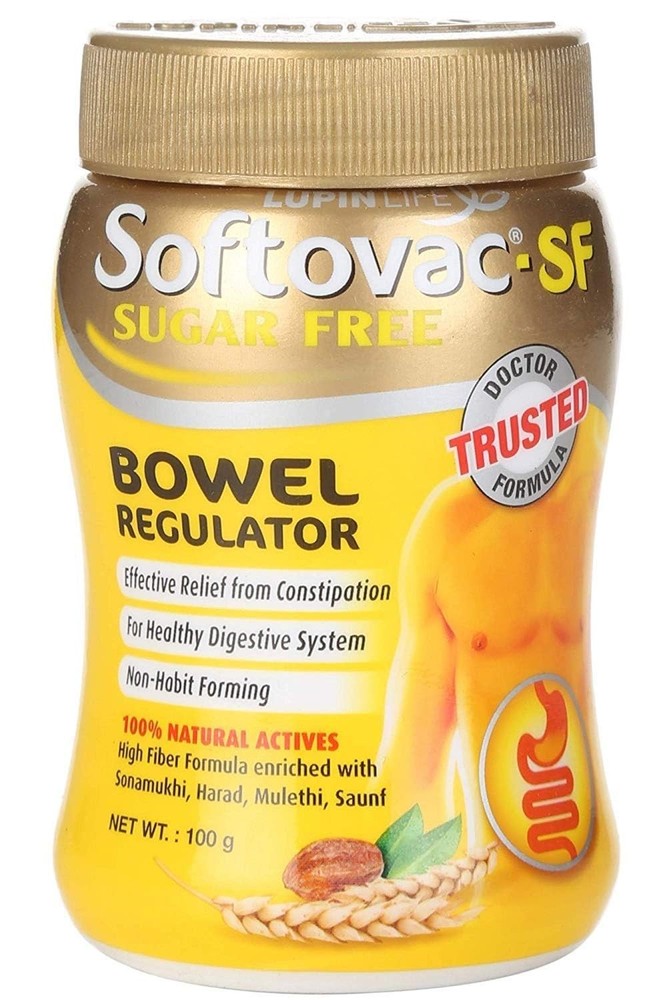 Softovac Isabgol Fiber Plus+ Formula 100g | Sugar free | Psyllium Husk + Natural