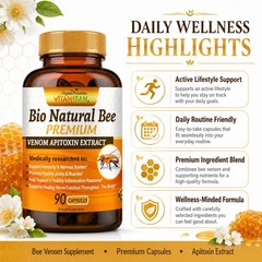 Premium 2 Bee BIO inflamatory Arthritis support abeeme therapy Venom bee