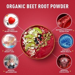 4LBS Organic Beet Root Powder – Beet Powder Organic, Beetroot Supplement Non GMO