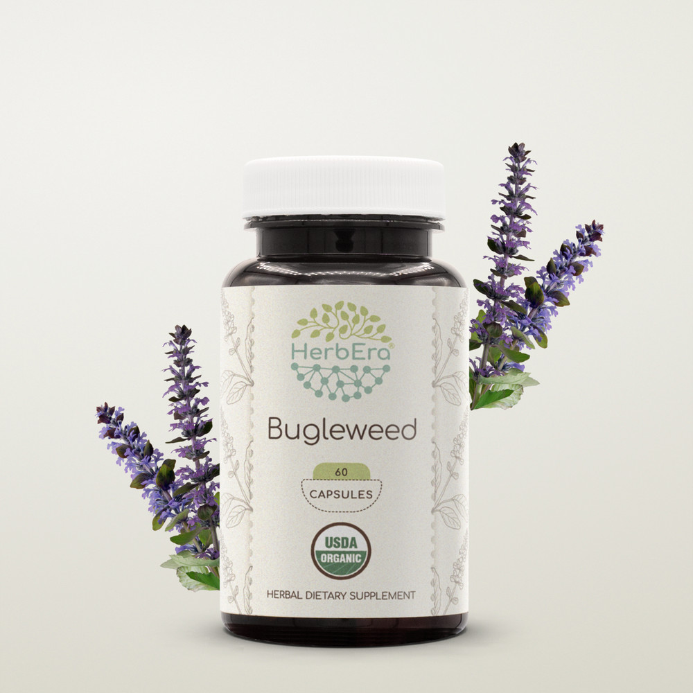 HerbEra Bugleweed 60/120 Capsules, 400 mg, Organic (Lycopus Virginicus)