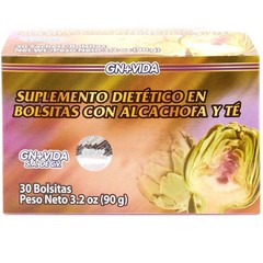 2 Te de Alcachofa Detox Tea GN+Vida ORIGINAL Artichoke Green Tea and More 60 DAY