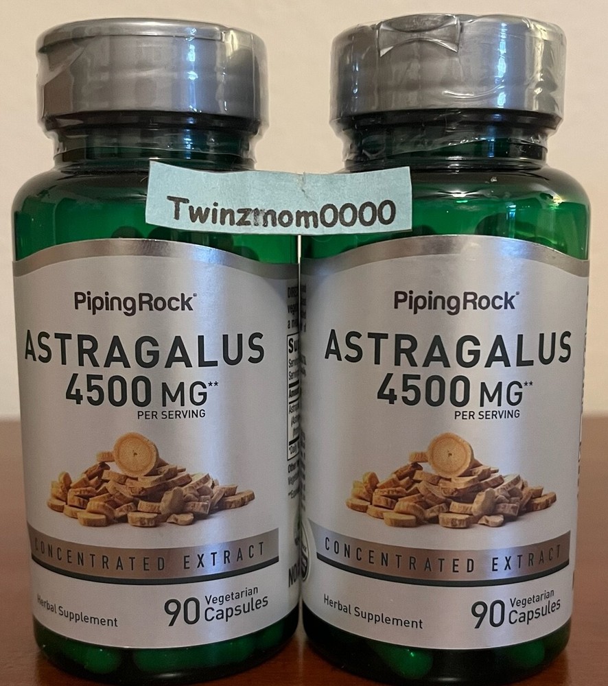 2X Astragalus Root 1500mg Capsule 4500mg Serving 90 Capsules Each = 180 Total