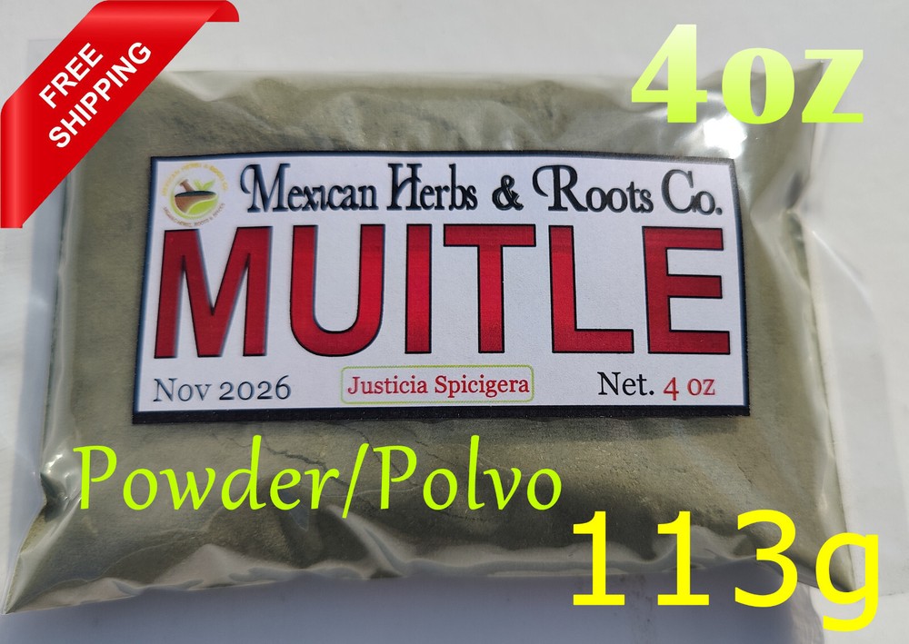 Muitle or muicle herbal tea 4oz muitle en polvo/powder muitle te herbal