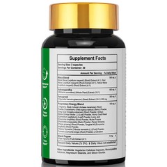 3x Maca Root Ashwagandha, Panax Ginseng Fenugreek Extract Male Enhancing 180caps