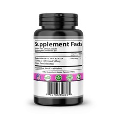 PUERARIA MIRIFICA SUPPLEMENT 5500mg EXTRACT ORGANIC FARMED WOMANS HEALTH 120 CAP