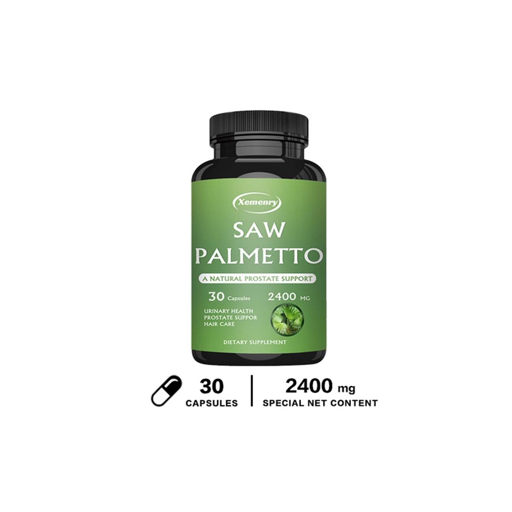 Saw Palmetto 2400mg – Prevents Hair Loss, Prostate and Urinary Tract Health