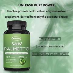 Saw Palmetto 2400mg – Prevents Hair Loss, Prostate and Urinary Tract Health