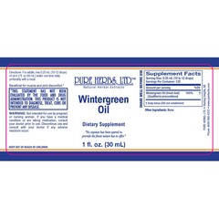 Pure Herbs: Wintergreen Oil – 1 oz.
