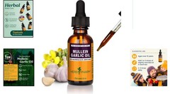 Holistic 1 oz Mullein Garlic Oil – Certified Organic & Wildcrafted Herbal Blend