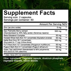 Prostate Support – Saw Palmetto – Supports Hair Growth* Urinary Tract Health*