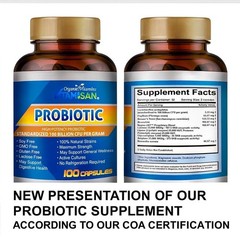 BACTISupport PROBIOTIC NATURAL 100 BILLION CFUs ULTRA STRENGHT ULTIMATE FLORA