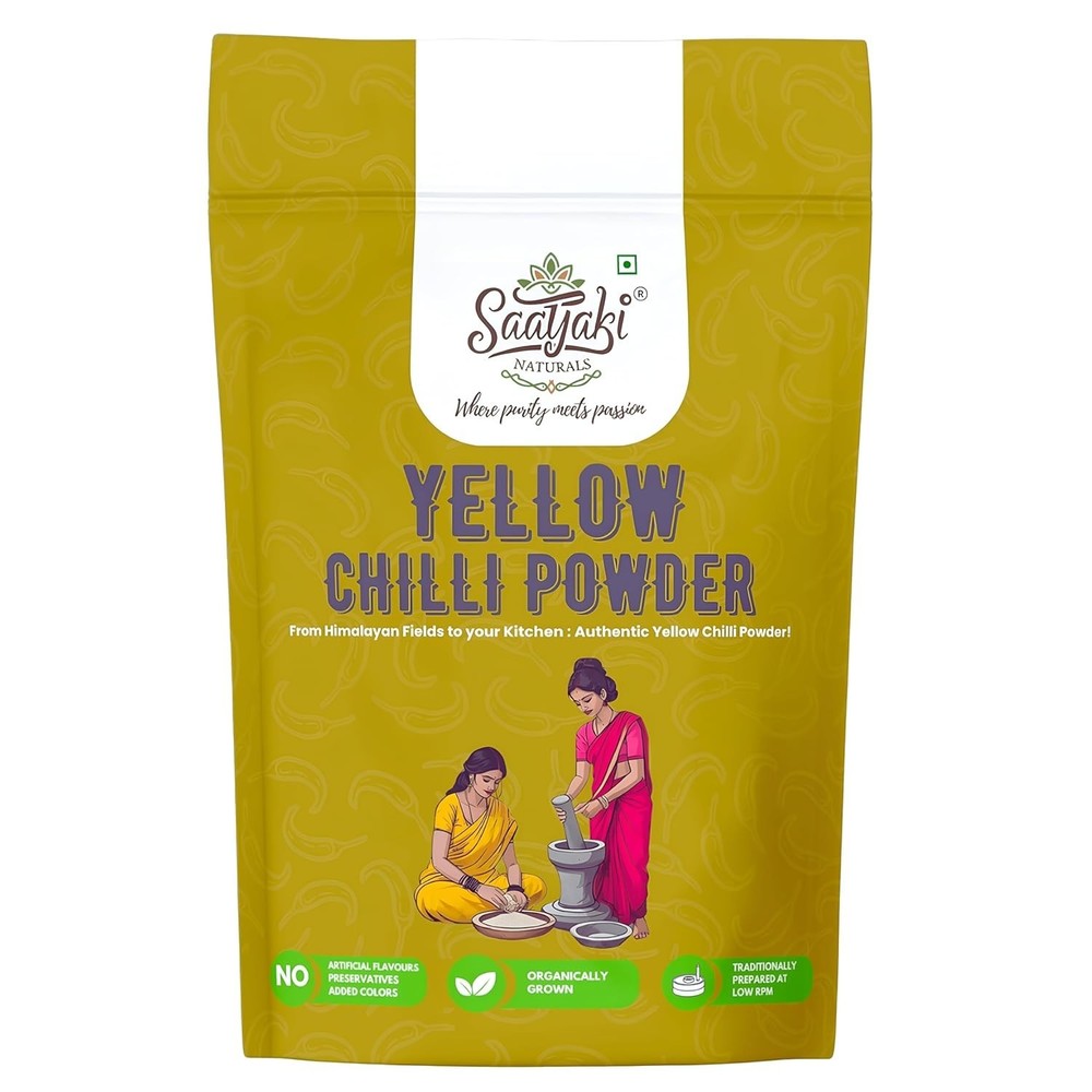 Saatyaki Naturals Organic Himalayan Yellow Chilli Powder – 100gm