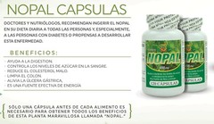 Capsulas de Nopal. Set de 2 frascos con 120 capsulas cada uno. Control de Azucar