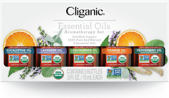 Set de Aceites Esenciales Orgánicos 100% Puros (5x15ml) Aromaterapia Natural