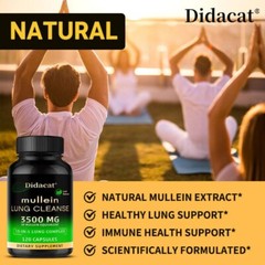 15-in-1 lung complex Mullein Extract Supplement, for Lungs Detox and Cleanse
