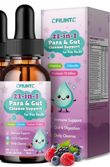21 in 1 Para Cleanse & Gut Health Drops – Wormwood, Black Walnut, Chlorella