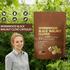 VivoNu Wormwood Black Walnut Cloves Capsule Supplement Pills,Natural Cleansing