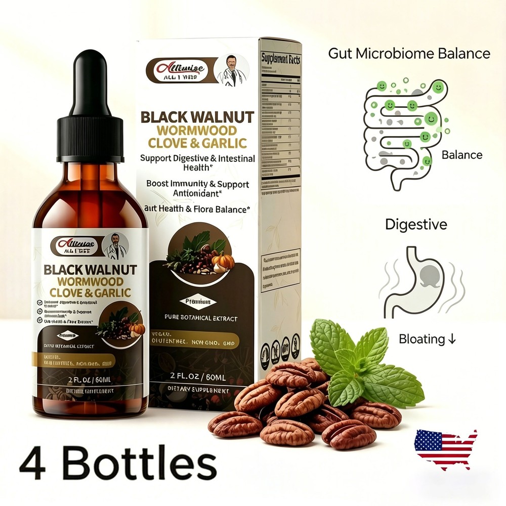 Parasite Cleanse Tincture/Extract-Wormwood,Black Walnut Hull, Clove,Best Quality