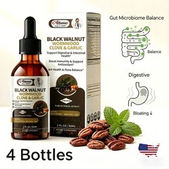 Parasite Cleanse Tincture/Extract-Wormwood,Black Walnut Hull, Clove,Best Quality
