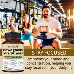 Ashwagandha Extra Strength 3000 Mg Capsules For Anxiety And Stress Relief