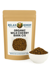 Organic Wild Cherry Bark C/S – Non-GMO Prunus Serotina, Respiratory & Soothing