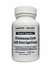 60 Diatomaceous Earth with Green SuperFoods Capsules
