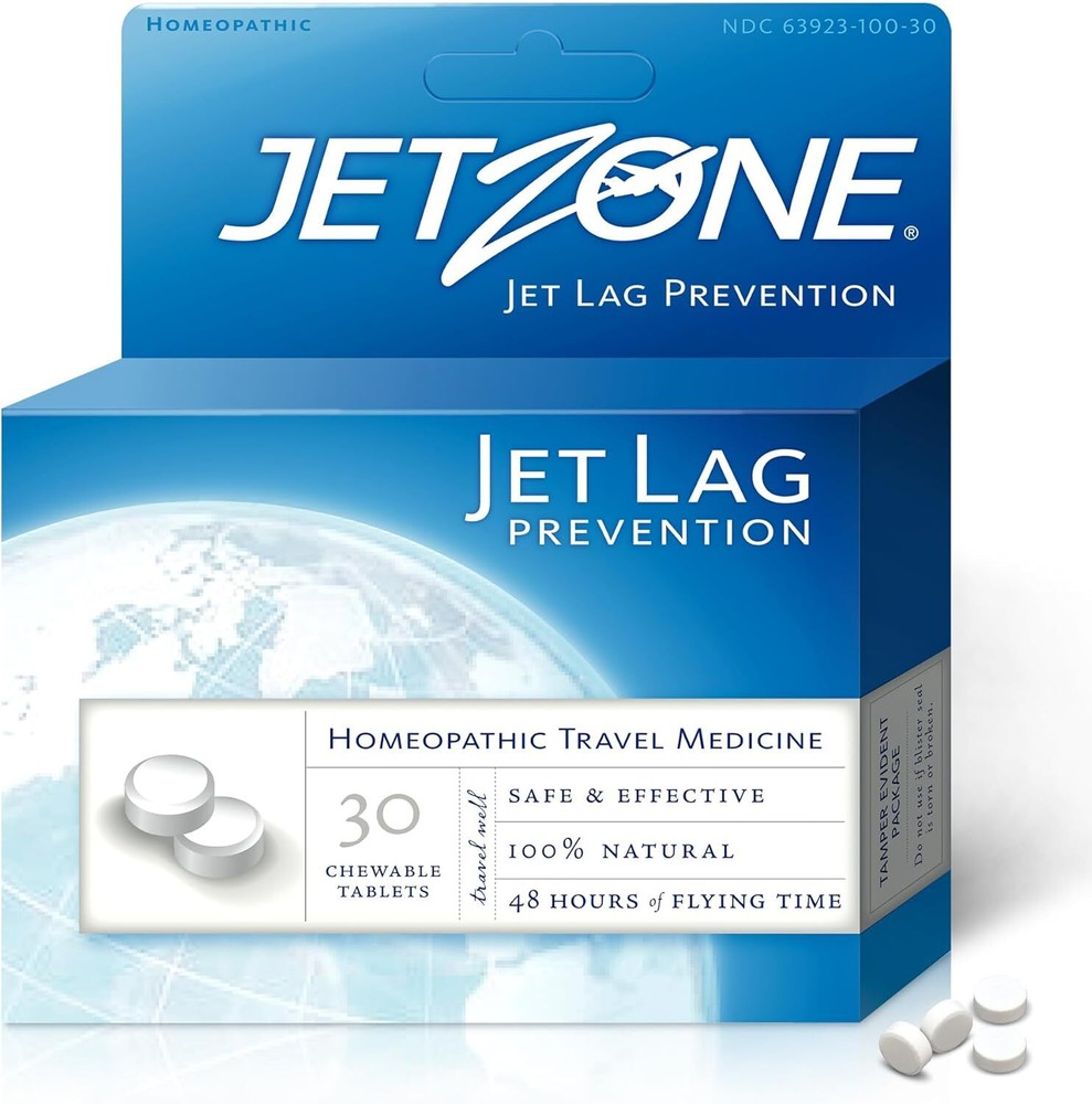 JetZone Jet Lag Remedy – Homeopathic Travel Aid