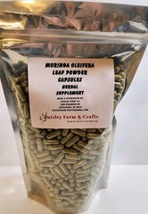 Moringa Oleifera Leaf Capsules NON GMO – All Natural – Made Fresh On Demand!