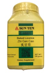 Sun Ten – Baked Licorice Granules / Zhi Gan Cao / 炙甘草, Powder, L4661, 100g