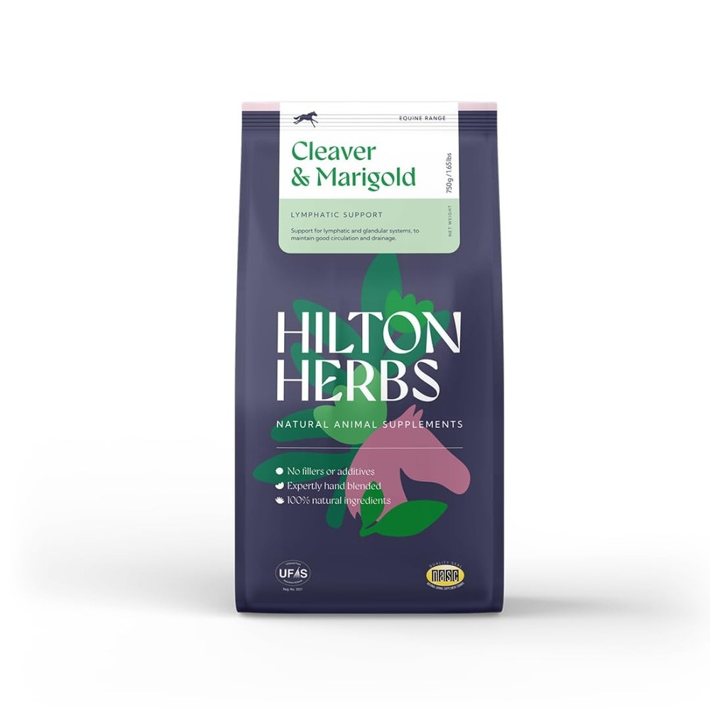 Hilton Herbs Cleavers & Marigold Natural Equine Supplement. 100% Natural In