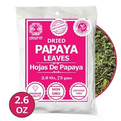 Dried Papaya Leaves, Papaya Leaf Tea, Hojas de papaya, Caffeine Free, 5.2oz